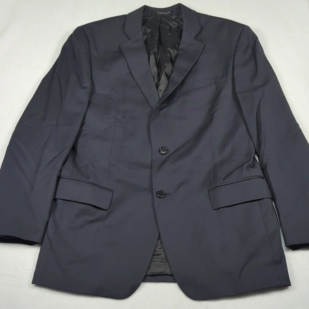 John Varvatos‎ USA Notch Lapel 2-Button Mens Blazer Navy Blue Size 40R